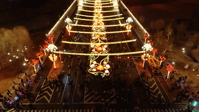 昨晚的网红街人山人海现场红火热闹